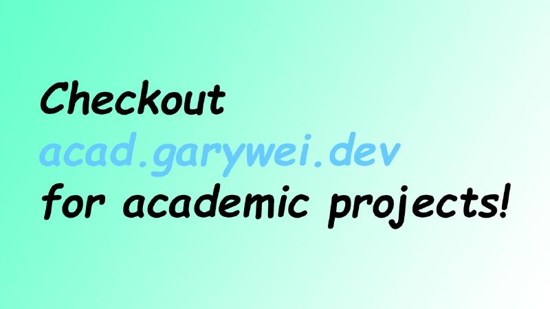 Academic projects